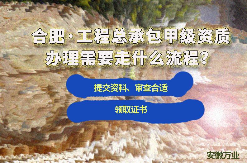 合肥工程總承包甲級資質(zhì)辦理需要走什么流程？